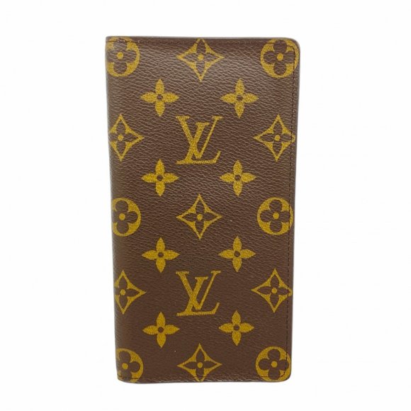 Louis Vuitton Monogram Long Wallet, Porte Carte Credit Yen, M60825, Brown, Men's - Picture 1 of 8